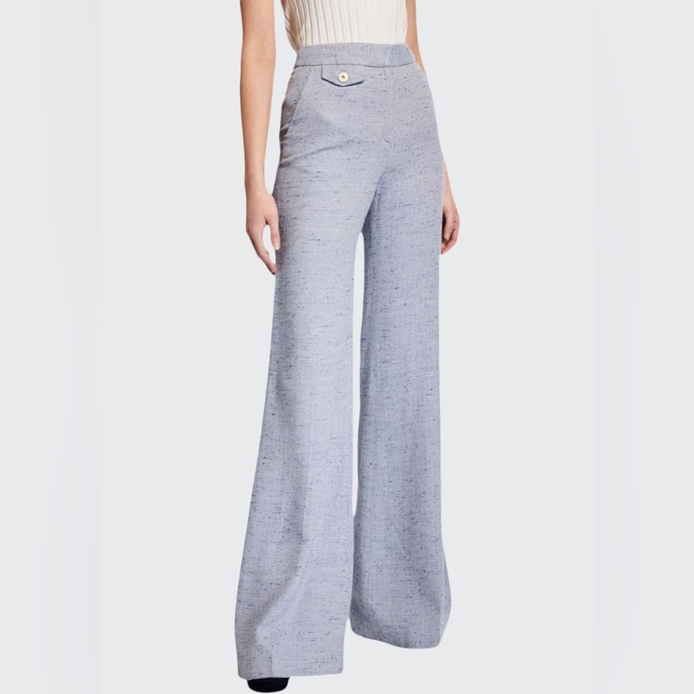 Veronica Beard Light Blue Wide Leg Pants